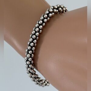 Beautiful LAGOS Caviar, Solid Sterling Silver Classic Luxury Bracelet 6mm